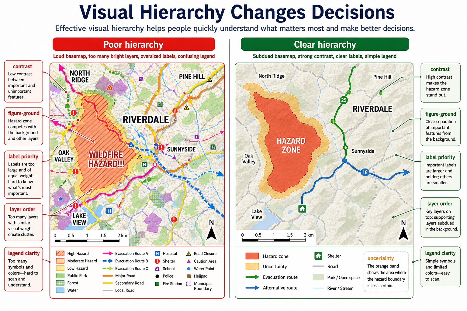 Visual hierarchy changes decisions